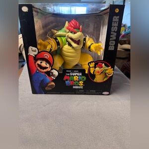 NIB-Super Mario Bros. Movie Bowser Action Figure -